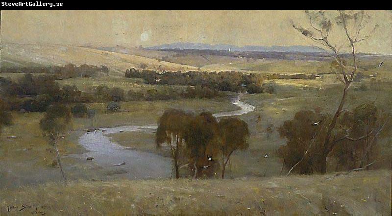 Arthur streeton Still glides the stream, and shall for ever glide